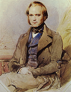 Painting of Charles Darwin